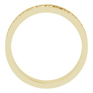 14K Yellow Or White Or Rose Gold Or Sterling Silver Or Platinum 6 mm Scale Patterned Band