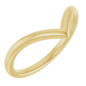 14K Yellow Gold Polished Contour Band Size 7