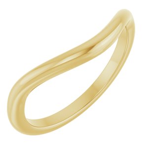 14K Yellow Gold Polished Contour Band Size 7