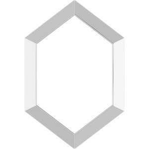 14K White Gold 21.68 X 14.55 Mm Polished Geometric Pendant