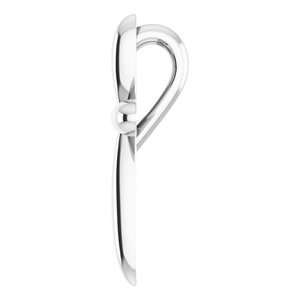 Sterling Silver 14.65 X 11.2 Mm Polished Cross Pendant