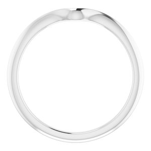 14K White Gold Polished Matching Band Size 7