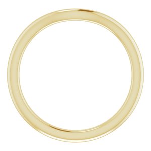 14K Yellow Gold Polished Matching Band Size 7
