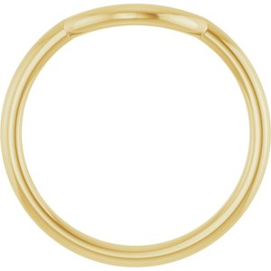 14K Yellow Gold 8.6 Mm Contour Band Size 7