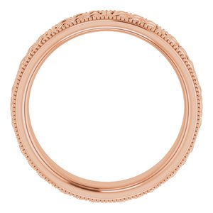 14K Yellow Or White Or Rose Gold Or Sterling Silver Or Platinum 6 mm Celtic-Inspired Band