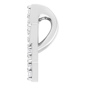 14K White Gold Round 1Mm Gh I1 1/10 Ctw Natural Diamond Star Of David Pendant