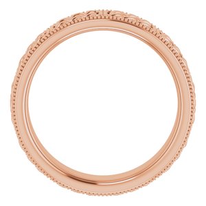 14K Yellow Or White Or Rose Gold Or Sterling Silver Or Platinum 6 mm Celtic-Inspired Band