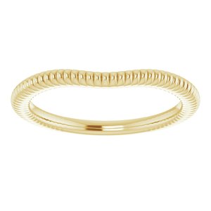 14K Yellow Gold Polished Matching Band Size 7