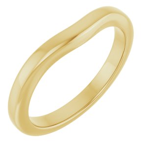 14K Yellow Gold Round All Sizes Polished Matching Band