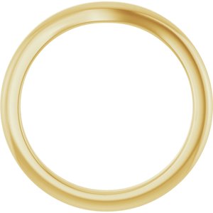 14K Yellow Gold Round All Sizes Polished Matching Band