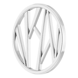 14K White Gold Polished Family Pendant