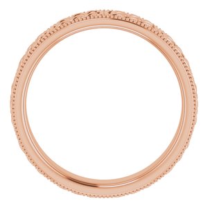 14K Yellow Or White Or Rose Gold Or Sterling Silver Or Platinum 6 mm Celtic-Inspired Band