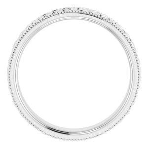 14K Yellow Or White Or Rose Gold Or Sterling Silver Or Platinum 6 mm Celtic-Inspired Band