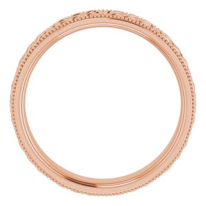14K Yellow Or White Or Rose Gold Or Sterling Silver Or Platinum 6 mm Celtic-Inspired Band