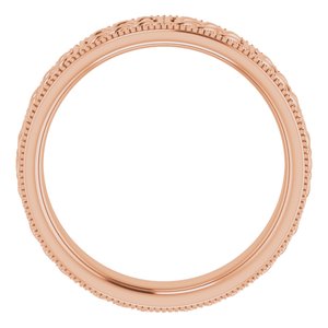 14K Yellow Or White Or Rose Gold Or Sterling Silver Or Platinum 6 mm Celtic-Inspired Band