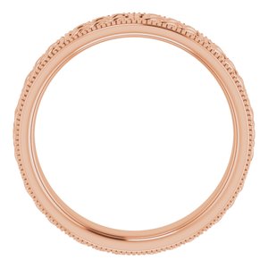 14K Yellow Or White Or Rose Gold Or Sterling Silver Or Platinum 6 mm Celtic-Inspired Band