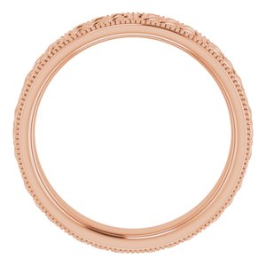14K Yellow Or White Or Rose Gold Or Sterling Silver Or Platinum 6 mm Celtic-Inspired Band