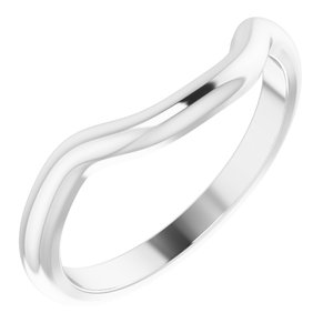 14K White Gold Polished Matching Band Size 7