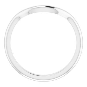 14K White Gold Polished Matching Band Size 7