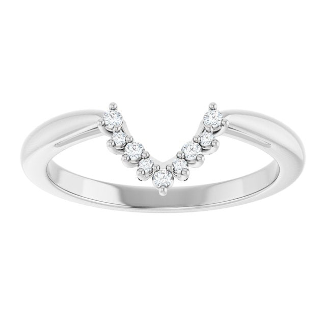 14K White Or Yellow Or Rose Gold Marquise 8 X 4 Mm Si2-Si3, Ghi Polished .06 Ctw Natural Diamond Matching Band, Size 7