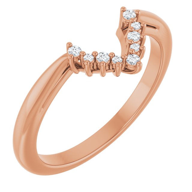 14K White Or Yellow Or Rose Gold Marquise 8 X 4 Mm Si2-Si3, Ghi Polished .06 Ctw Natural Diamond Matching Band, Size 7