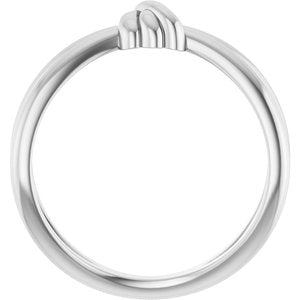 Sterling Silver Polished Knot Ring Size 7