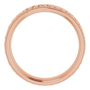 14K Yellow Or White Or Rose Gold Or Sterling Silver Or Platinum 6 mm Celtic-Inspired Band