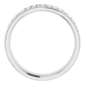 14K Yellow Or White Or Rose Gold Or Sterling Silver Or Platinum 6 mm Celtic-Inspired Band