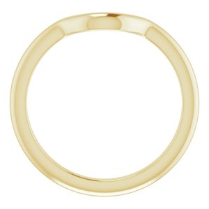 14K Yellow Gold Polished Matching Band Size 7