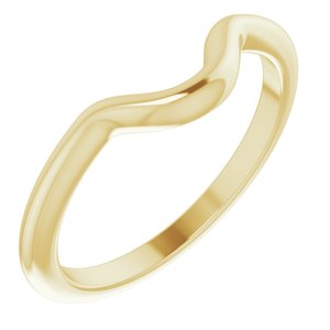 14K Yellow Gold Polished Matching Band Size 7