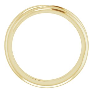 14K Yellow Gold Polished Freeform Ring Size 7