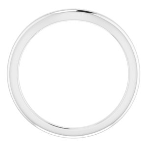 14K White Gold Polished Matching Band Size 7