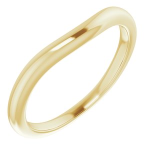 14K Yellow Gold Polished Matching Band Size 7