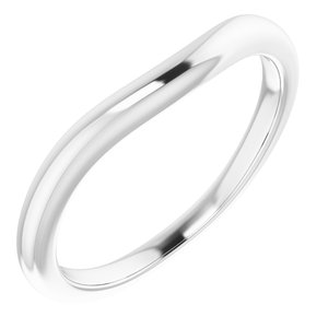 14K White Gold Polished Matching Band Size 7