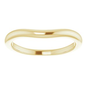 14K Yellow Gold Polished Matching Band Size 7