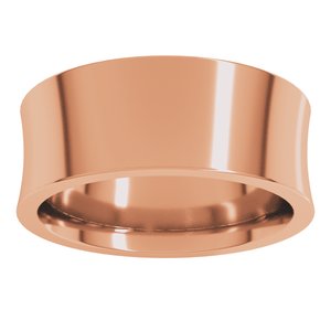 14K Yellow Or White Or Rose Gold Comfort-Fit Concave Band