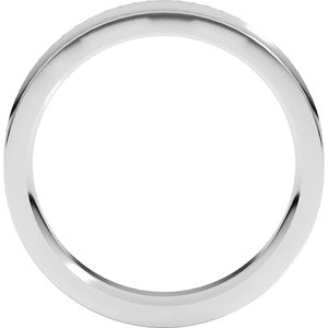 18K Yellow Or White Or Rose Gold Comfort-Fit Concave Band