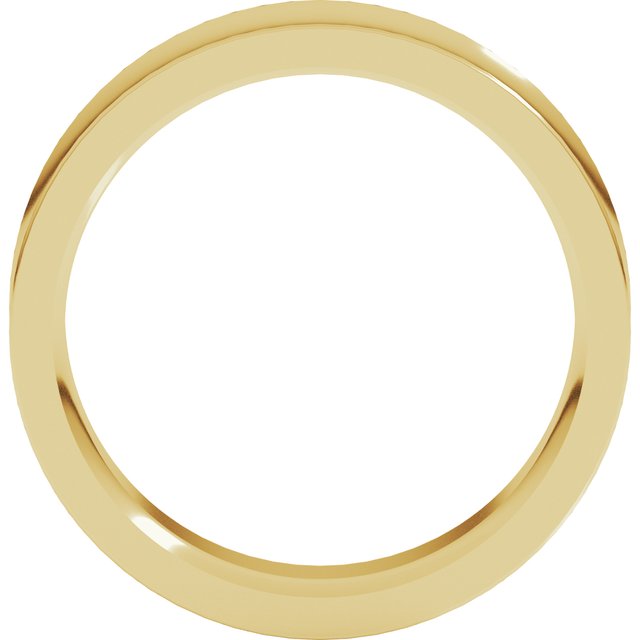 14K Yellow Or White Gold Or Sterling Silver Or Platinum Standard Weight Concave Comfort Fit Band