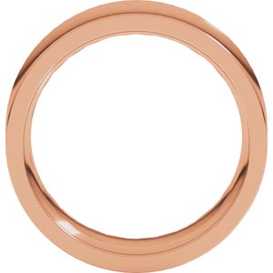 14K Yellow Or White Or Rose Gold Comfort-Fit Concave Band