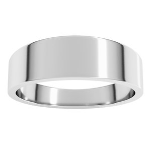 Continuum Sterling Silver 6 Flat Tapered Band Size 6