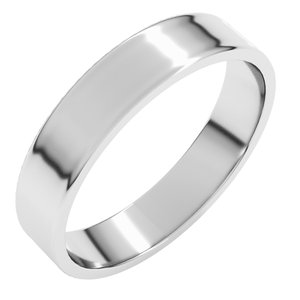 Sterling Silver Ultra-Lightweight Flat Band