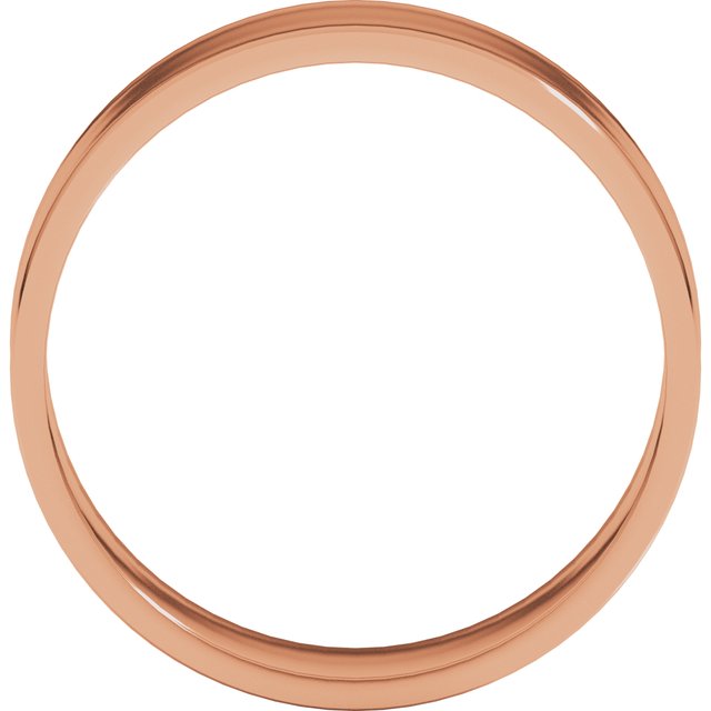 18K Yellow Or White Or Rose Gold Flat Ultra-Lightweight Band