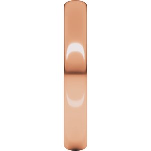 10K Yellow Or White Or Rose Gold Lightweight Half Round Band