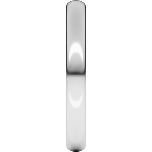 10K Yellow Or White Or Rose Gold Lightweight Half Round Band