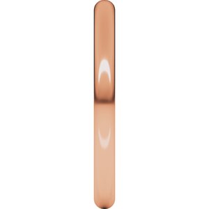 10K Yellow Or White Or Rose Gold Lightweight Half Round Band