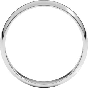 10K Yellow Or White Or Rose Gold 4 Mm Standard Lightweight Half Round Light Band