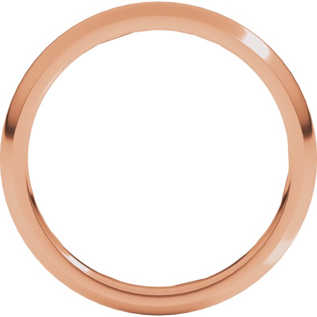 14K Yellow Or White Or Rose Gold Standard Weight Comfort Fit Half Round Band