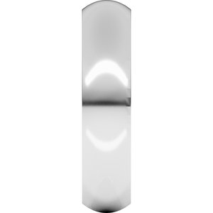 14K Yellow Or White Or Rose Gold Or Stering Silver Comfort-Fit Half Round Band