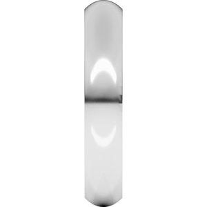 14K Yellow Or White Or Rose Gold Or Stering Silver Comfort-Fit Half Round Band