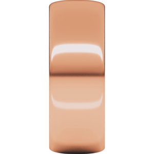 18K Yellow Or White Or Rose Gold Ultra-Lightweight Half Round Band